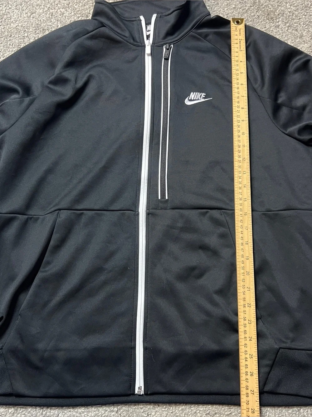 Nike Jacket Mens XL Black White Sportswear Tribute N98 Zip Up Track DA0003-010